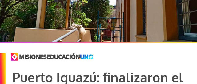 Puerto Iguazú: finalizaron el nuevo edificio de la Escuela N.º 746 en el barrio Ignacio Abiarú