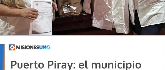 Puerto Piray: el municipio entregó útiles escolares en la Escuela N° 677 del km 18