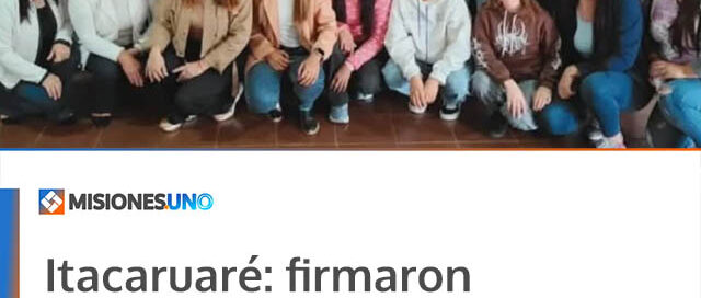 Itacaruaré: firmaron convenios con 50 estudiantes beneficiarios de la beca municipal