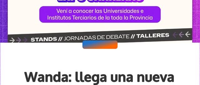 Wanda: llega una nueva edición de la Expo Carreras con oferta educativa regional